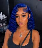 Blue Deep Wave bob