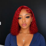 Red Deep Wave Bob
