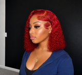 Red Deep Wave Bob