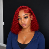 Red Deep Wave Bob