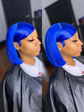 Blue Bob Wig