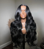 Black body wave frontal wig